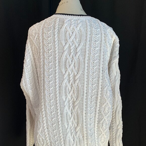 SOLD - DKNY Jeans Baggy V-Neck Sweater: Size M - Picture 6 of 12